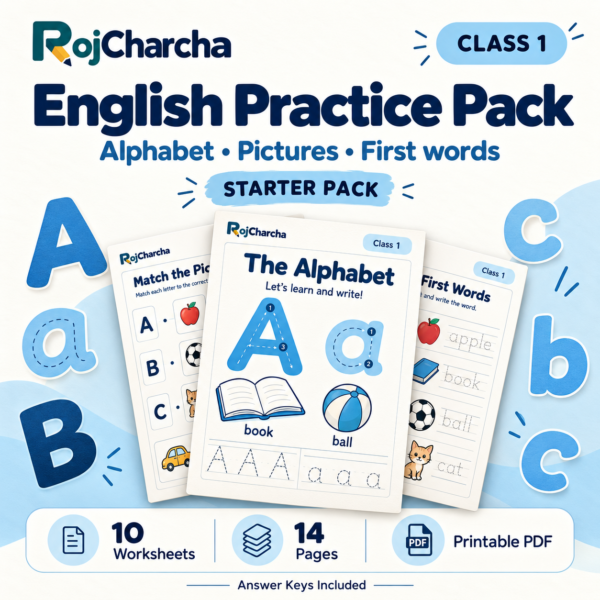 Preview of Class 1 English Practice Pack